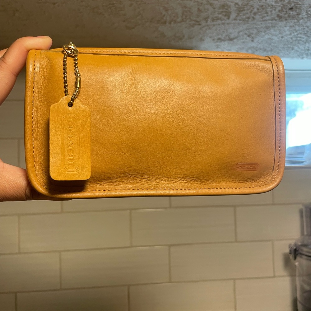 SOLD Vintage Coach Chunky Case # 7165 in yellow